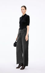 Pants / JNBY Contrast Panels Straight-Leg Jeans
