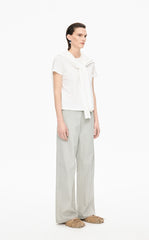Pants / JNBY Coated Straight-Leg Extra-Long Jeans
