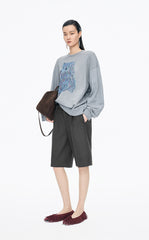 Pants / JNBY Straight-Leg Wool Blend Bermuda pants