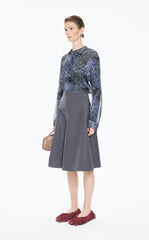 Shirt / JNBY Silk Botanical Print Shirt