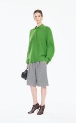 Sweater / JNBY Classic Wool Blend Polo Pullover