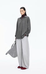 Sweater / JNBY Oversized Wool-Cashmere Polo Pullover