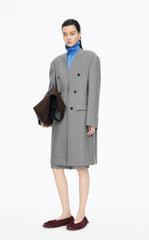 Trench Coat / JNBY Wool-Blend Long T-Cut Trench Coat