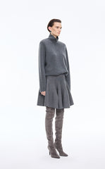 Skirt / JNBY Wool Blend A-Line Mini Skirt