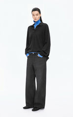 Pants / JNBY Straight-Leg Cuffed Denim Pants