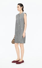 Dress / JNBY X-Line Beaded Wool Blend Dress