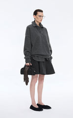 Sweatshirt / JNBY Oversized Fleece Texture Pullover
