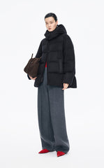 Down Coat / JNBY A-Line Mid-Length Hooded Down Coat