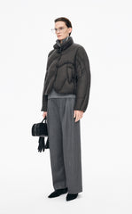 Down Coat / JNBY Curved Quilted Short Down Coat