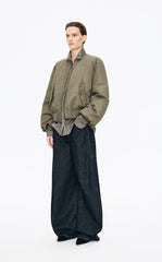 Down Coat /(ESG) JNBY T-Shaped Nylon Bomber Down Coat