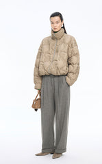 Pants / JNBY Pleated Cuffed Straight-Leg Trousers