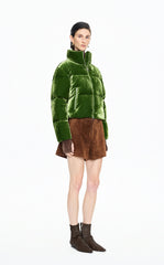 Down Coat / JNBY Stand Collar Velvet Texture Short Down Coat