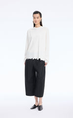 T-Shirt / JNBY Cut-Out Floral Long-Sleeve Tee