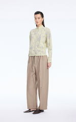 Sweater / JNBY Floral Pattern Short T-Shape Cardigan