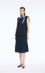 Vest / JNBY T-shaped Textured Stretch Knit Vest