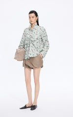 Shirt / JNBY Watercolor Tulip Oversized Cotton Shirt