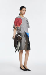 T-Shirt / JNBY Abstract Graphic Print Relaxed Tee