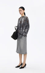 Skirt / JNBY Mid-Length Denim Flare Skirt
