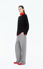 Pants / JNBY Straight Wool-Cashmere Drawstring Trousers