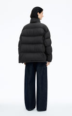 Down Coat / JNBY Oversized Jacquard Mid-Length Down Coat