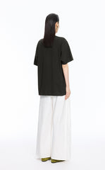 T-shirt / JNBY Hand-Drawn Graphic Loose Cotton Tee