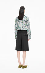 Shirt / JNBY Colored Pencil Floral Cotton Shirt