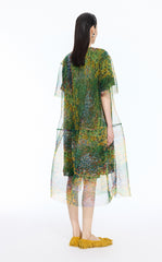 Dress / JNBY Kew Gardens Pleated Printed A-Line Dress