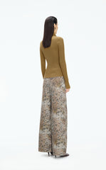 Sweater / JNBY Fitted Wool Blend Cropped Cardigan