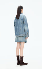 Jacket / JNBY Oversized Asymmetric Cut Denim Jacket