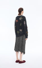 Skirt / JNBY Textured A-Line Midi Skirt