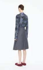 Shirt / JNBY Silk Botanical Print Shirt