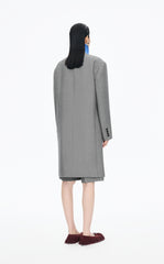 Trench Coat / JNBY Wool-Blend Long T-Cut Trench Coat