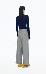 Pants / JNBY Straight-Leg Double-Waist Wool Trousers