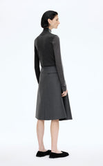 Sweater / JNBY Colorblock Wool Turtleneck Sweater