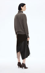 Sweater / JNBY Oversized Wool Cashmere Turtleneck Sweater