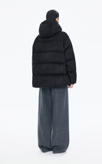Down Coat / JNBY A-Line Mid-Length Hooded Down Coat