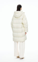 Down Coat / JNBY Deconstructed A-line Hooded Long Down Coat