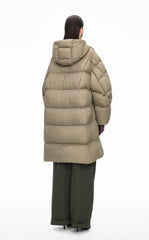 Down Coat / JNBY Deconstructed A-line Hooded Long Down Coat