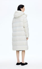 Down Coat / JNBY Long Hooded A-Line Down Coat