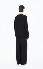 Sweater / JNBY Wool-Cashmere Ripple Crystal Embellished Pullover