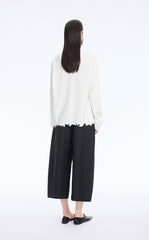 T-Shirt / JNBY Cut-Out Floral Long-Sleeve Tee