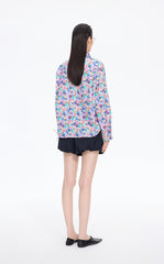 Shirt / JNBY Watercolor Tulip Oversized Cotton Shirt