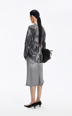 Skirt / JNBY Mid-Length Denim Flare Skirt
