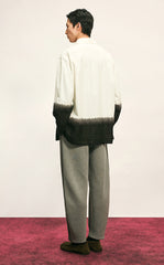 Shirt / CROQUIS Needle-Spliced Oversized Cotton-Linen Poplin Shirt
