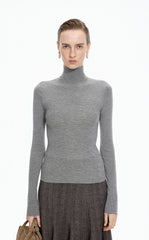 Sweater / JNBY Fitted Wool Turtleneck Pullover