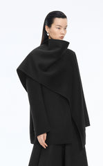 Coat / JNBY Loose Cashmere Wool Wrap Coat