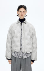 Down Coat / JNBY Oversized Beaded Cropped Down Coat