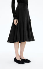 Skirt / JNBY S-Line Wool Mid-Length Skirt