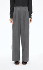Pants / JNBY Ruched Waist Fringe Wide-Leg Pants