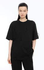 T-Shirt / JNBY Sculptural Fringe Cotton Tee